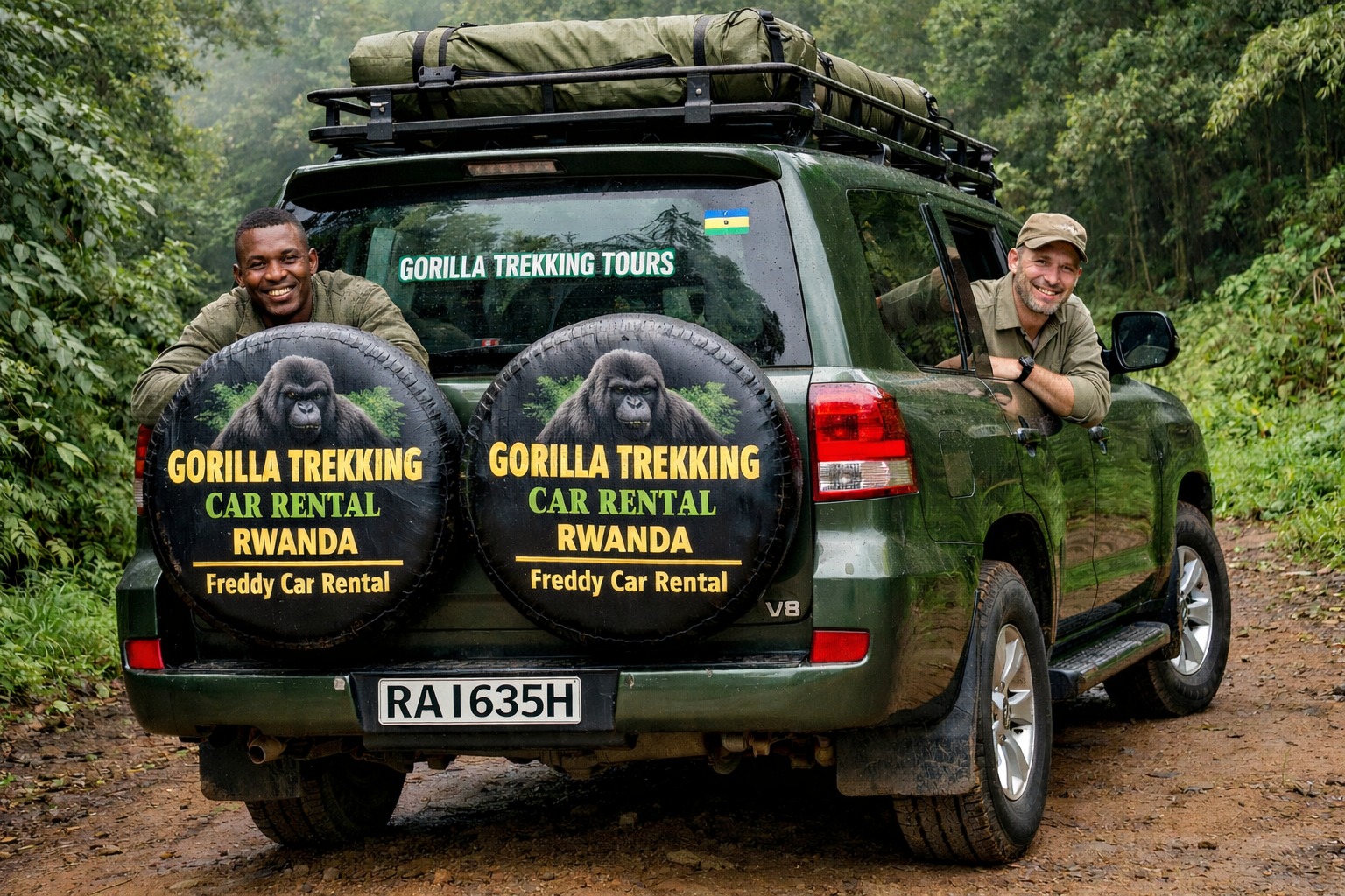 Book reliable 4x4 gorilla trekking car hire in Rwanda. Self-drive RAV4s & Land Cruisers with unlimited mileage, airport delivery & Bwindi cross-border permits